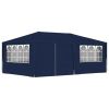 Professional Party Tent with Side Walls 13.1'x19.7' Blue 0.3 oz/ft¬≤