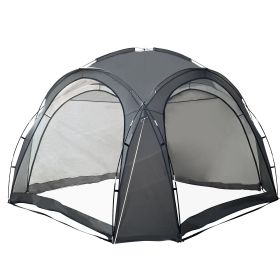 12 X 12 ft Pop Up Beach Tent, UPF 50+ Tent with Side Wall, Ground Pegs, and Stability Poles, Rainproof, Waterproof for Camping Trips, Party or Picnics