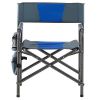 2-piece Padded Folding Outdoor Chair with Storage Pockets,Lightweight Oversized