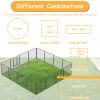 Dog Pens Outdoor 32" Height Foldable16 Panels Heavy Duty Metal Portable Dog Playpen Indoor Anti-Rust Exercise Dog Fence with Doors for Large/Medium/Sm