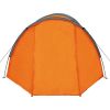 Camping Tent 4 Persons Gray and Orange