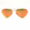 Ray Ban 3025 112/69 Aviator Gold Frame with FIRE MIRROR Lens - SMALL SIZE 55mm