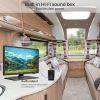 SYLVOX 24 inch RV TV;  12 Volt TV DC Powered 1080P FHD Television Built in ATSC Tuner;  FM Radio;  DVD;  with HDMI/USB/VGA Input;  TV for Motorhome;