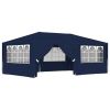 Professional Party Tent with Side Walls 13.1'x19.7' Blue 0.3 oz/ft¬≤