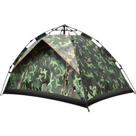 Camping Outdoor Travel Double-decker Automatic Tent (Option: Camo-2to3people and moistureproof)