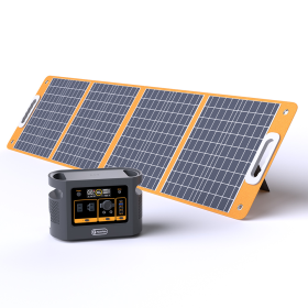 FF FLASHFISH Portable Power Station;  448Wh/140000mAh LiFePO4 Battery Pack;  UPS Solar Generator With 600W (Peak 1000W) AC Output;  100W USB-C;  Backu (QE01D: QE01D+TSP100)