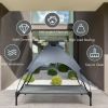 Portable Elevated Outdoor Pet Bed with Removable Canopy Shade